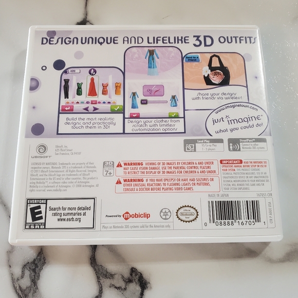 Imagine: Fashion Designer Nintendo 3DS Video Game  *TESTED* - Picture 3 of 8